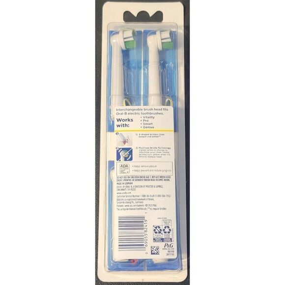 Oral-B Cross Action Max Clean Replacement 4-Brush Heads - Picture 2 of 2